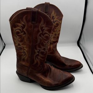 Justin 2551 Sorrel Apache Leather Cowboy Boot size 9 D 9D men’s boots justins